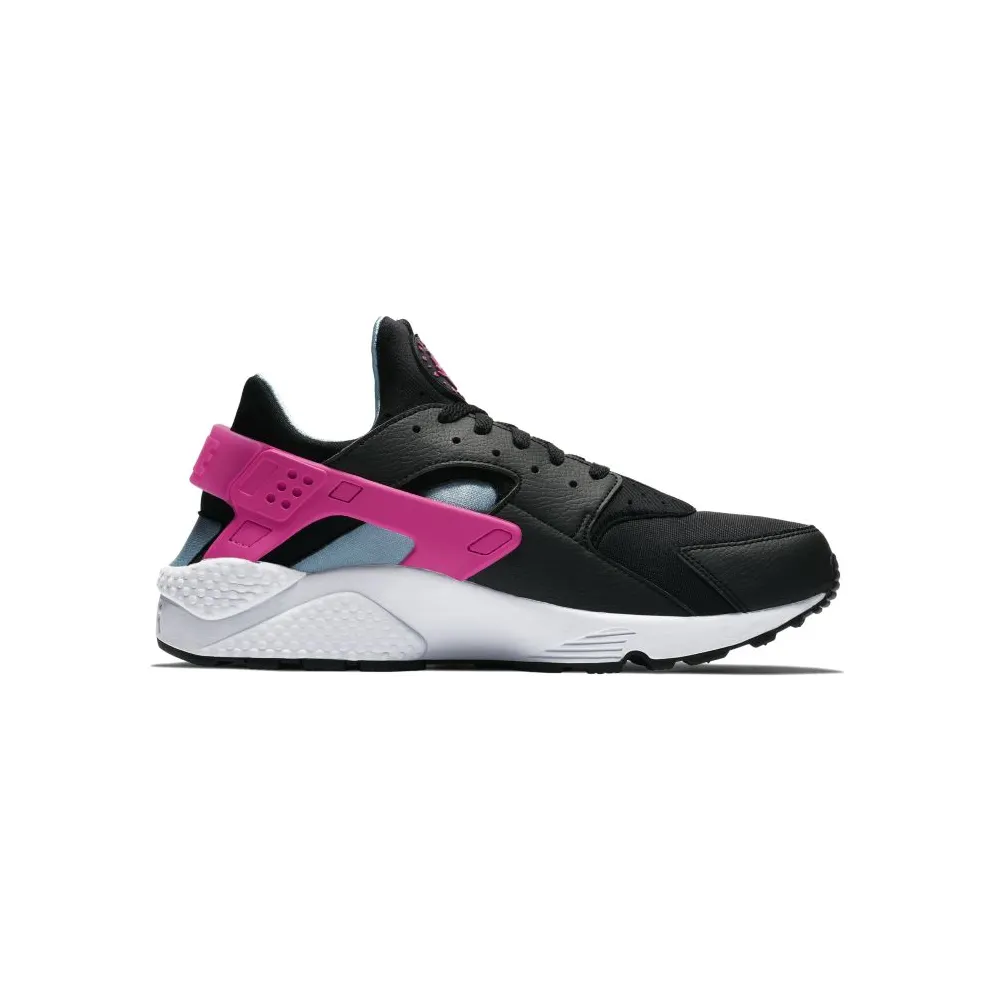 Nike Air Huarache Run Black Laser Fuchsia Blue Gale Black/Laser Fuchsia-Blue Gale-White (BV2528-001)