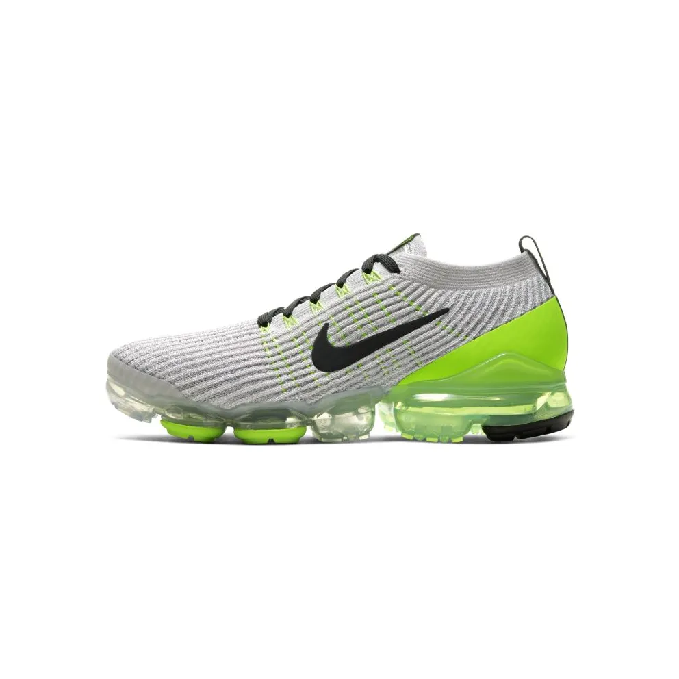 Nike Air VaporMax Flyknit 3 Vast Grey Electric Green Vast Grey/Electric Green-White-Off Noir (AJ6900-011)
