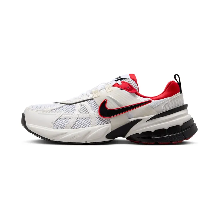 Nike V2K Run “Metallic Summit White / University Red / Sail / Black” (HF0120-100)