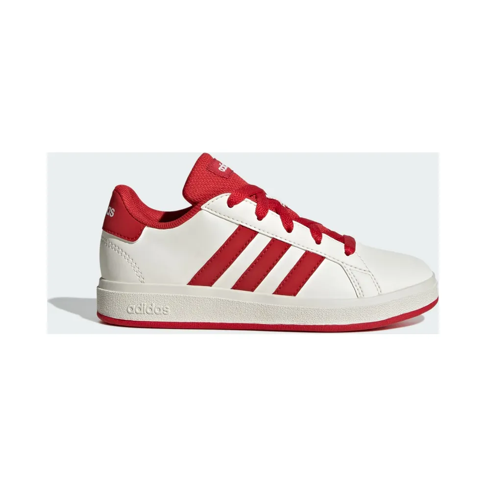 Adidas Grand Court Lifestyle Tennis Lace-Up Off White / Collegiate Red / Core Black (JQ0703)