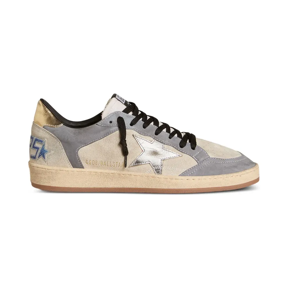 Golden Goose Ball Star leren – Grey (GMF00327F007366)