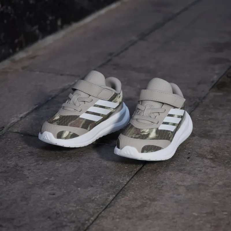 Adidas RUNFALCON 6 Shoes PEUTERS Light Brown / Cloud White / Dark Brown (KI0045)