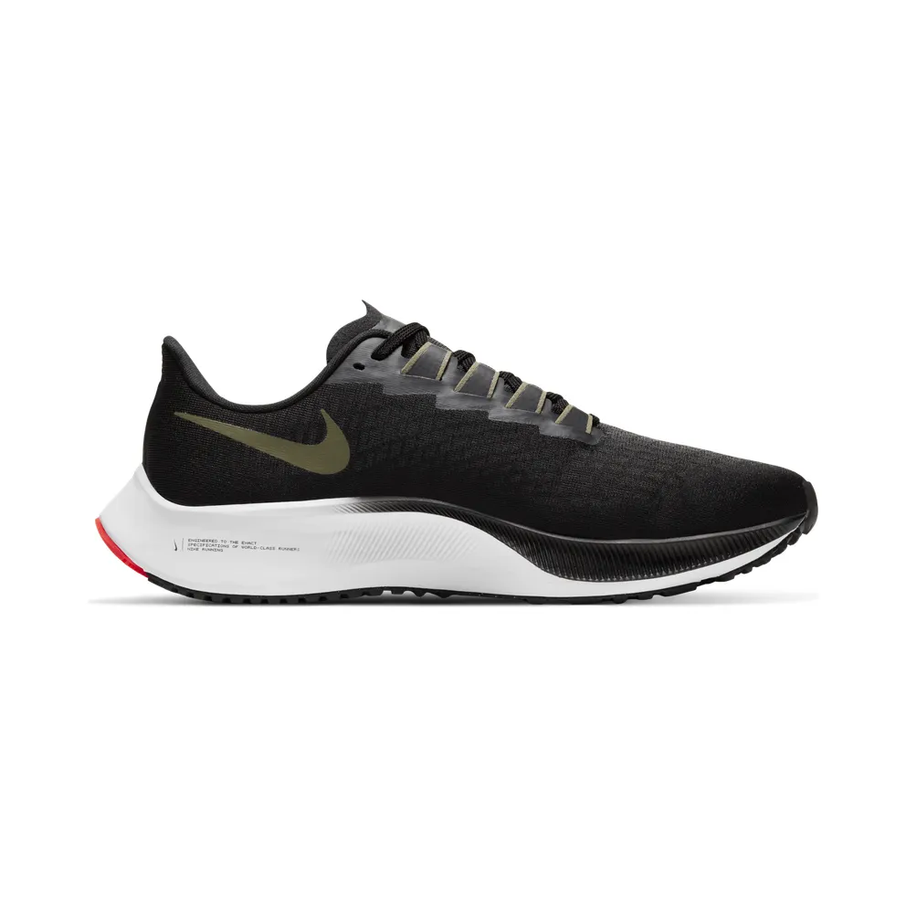 Nike Air Zoom Pegasus 37 Black Olive Aura Black/Olive Aura-Laser Crimson-Medium Olive (BQ9646-004)