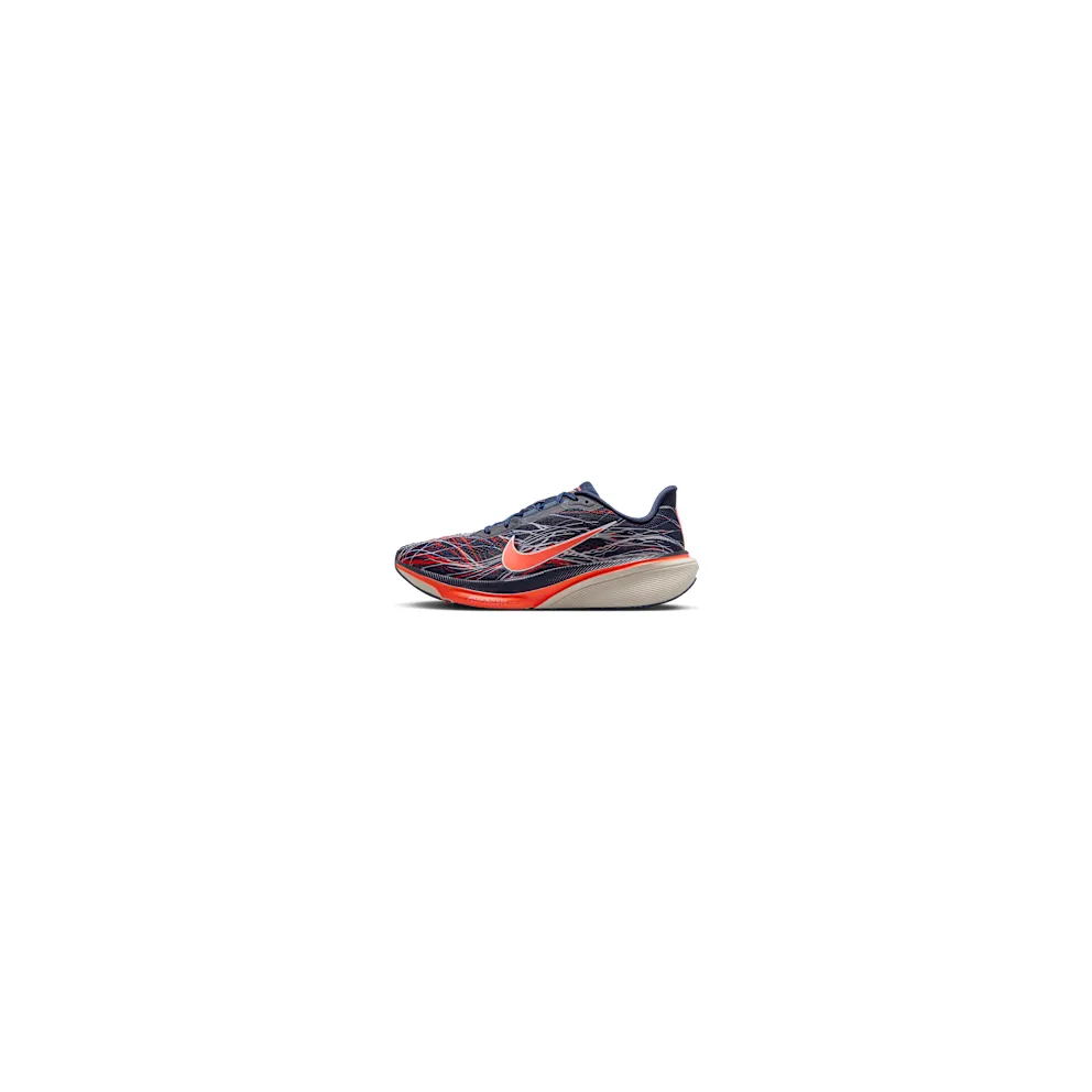 Nike Pegasus 42 Road “Obsidian / Light Bone / Bright Crimson / Dynamic Yellow” (IV6292-451)
