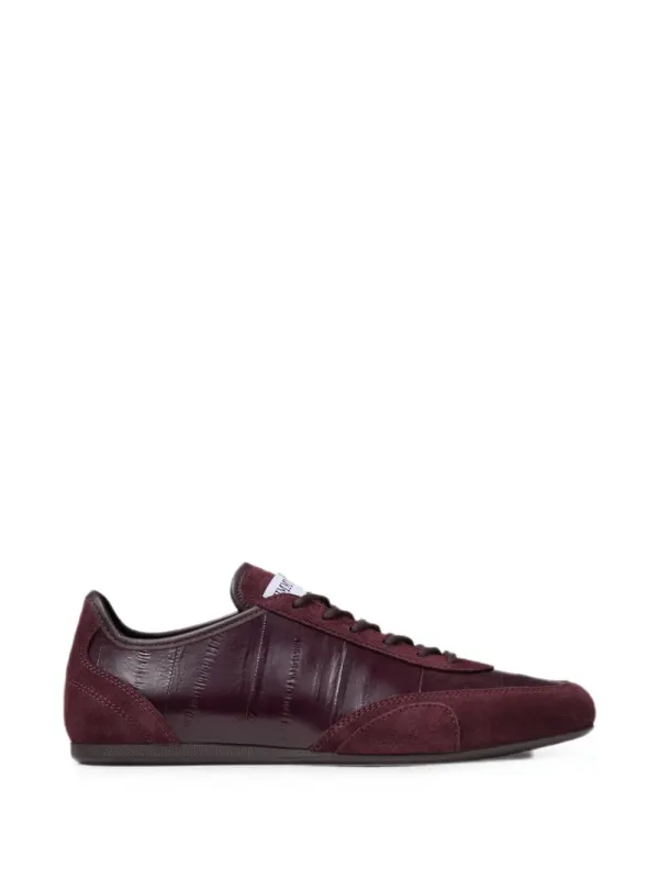 Jimmy Choo Sunny F Deep Merlot Sneakers mit Aal-Print – Rot (SUNNYFGBN)
