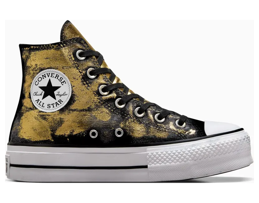 Converse Chuck Taylor All Star Lift Platform Gold Layer Black Gold (A13641C)