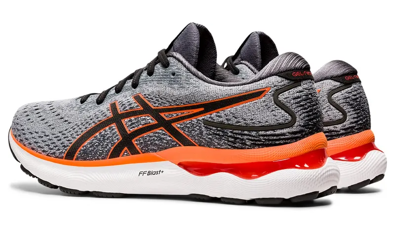 ASICS Gel-Nimbus 24 Sheet Rock Grey Shocking Orange (1011B359-020)