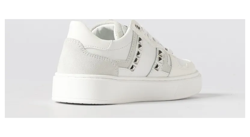Philipp plein Leather Sneakers with Studs White (832232) (2)