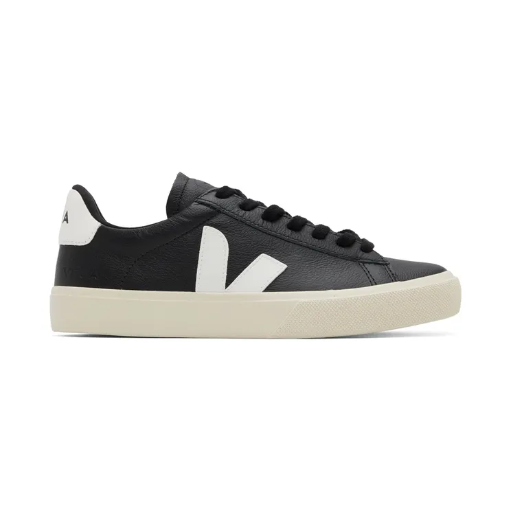 Veja Black & White Leather Campo Sneakers (CP0501215)
