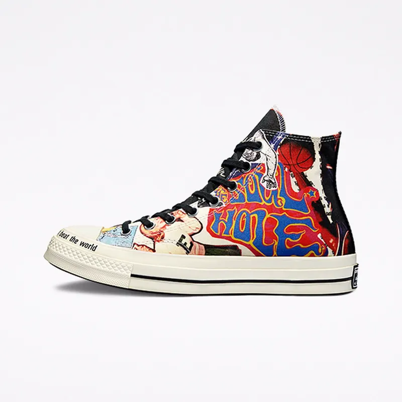 Converse Beat The World Chuck 70 High Top Egret/multi/Black (170680C)