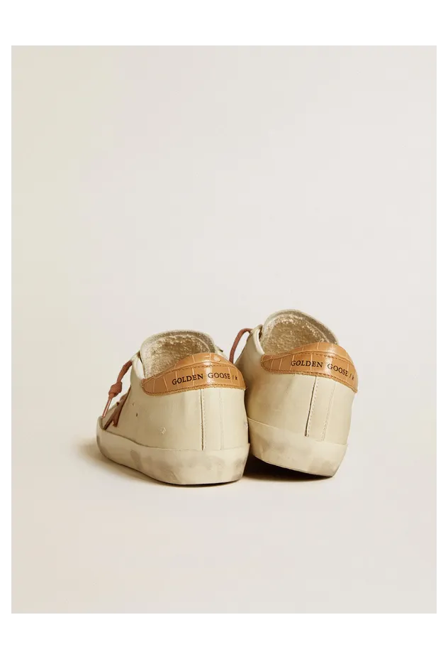 Golden Goose Women’S Super-Star With Leather Star And Crocodile-Print Leather Heel Tab (GWF00101.F006546.12117) (4)