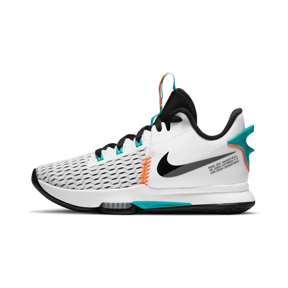Nike LeBron Witness 5 White Clear Jade (CQ9380-100)