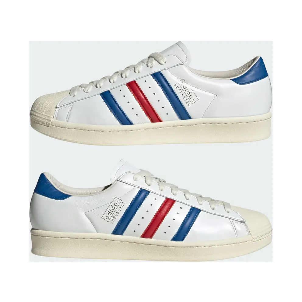 adidas Superstar Vintage White Blue Better Scarlet Made in Germany (JQ6345)