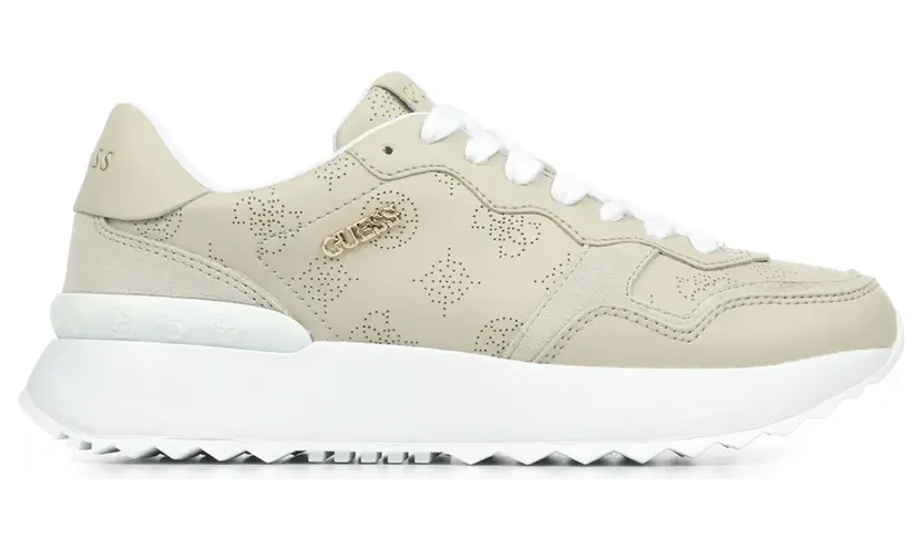 Guess – Sporty Vinsa3 Sneakers – Dames – Schoenen – Beige (FLPVI3-ELE12-BEIGE)