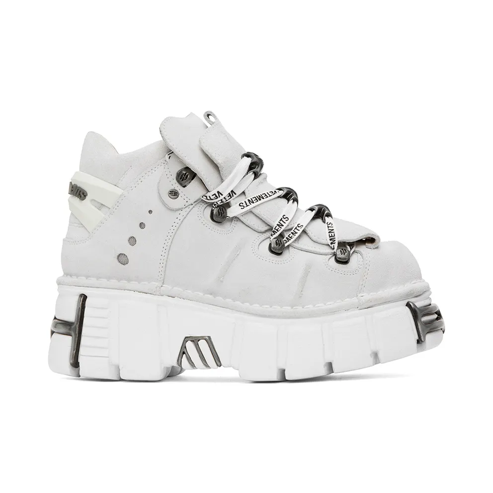 VETEMENTS White New Rock Edition Platform (UA53SN200W)