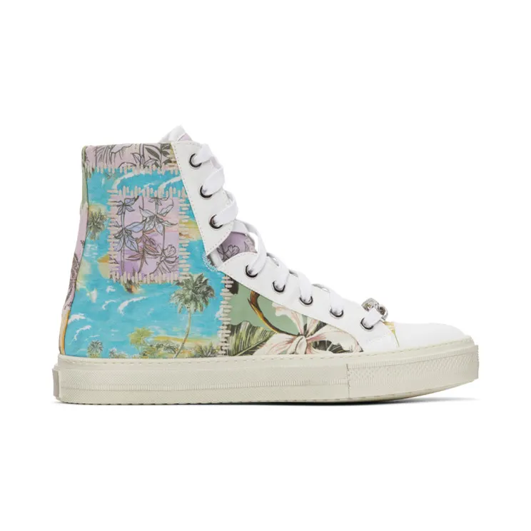 Amiri Multicolor Hawaiian Reconstructed Sunset High-Top Sneakers (F0F22147CO)