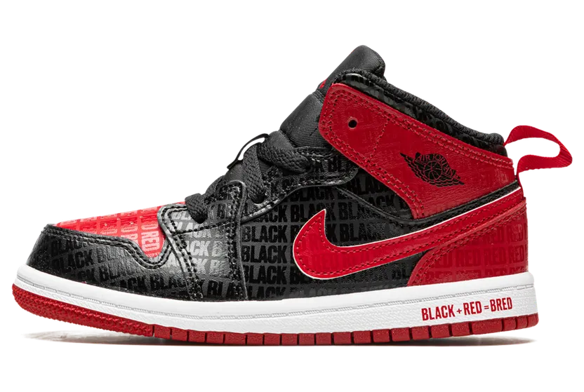 Jordan 1 Mid SS TD “Bred” (DM9649-001)