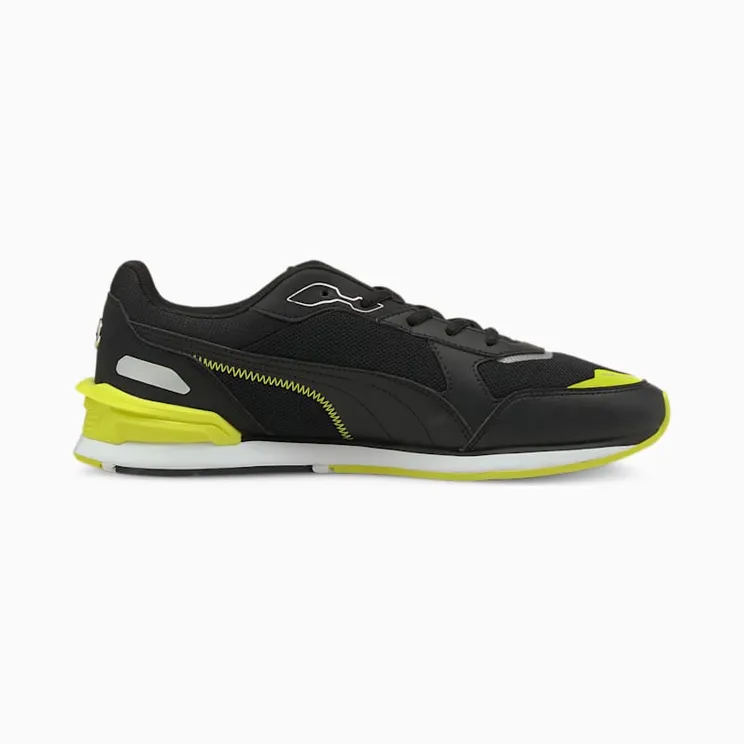 Puma Mercedes F1 Low Racer motorsportschoenen Wit/Zwart/Geel (306843-02)