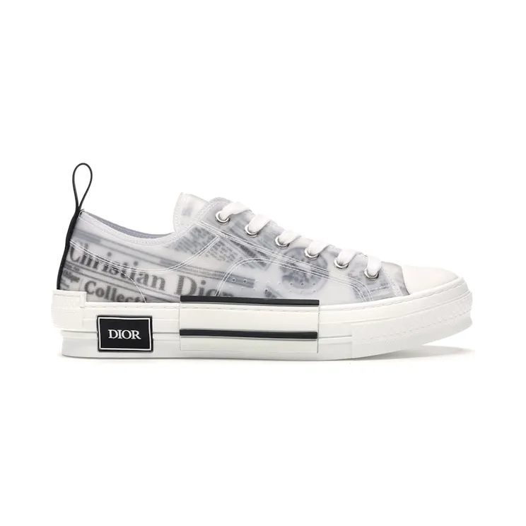 Dior B23 Low Top Daniel Asham Newspaper