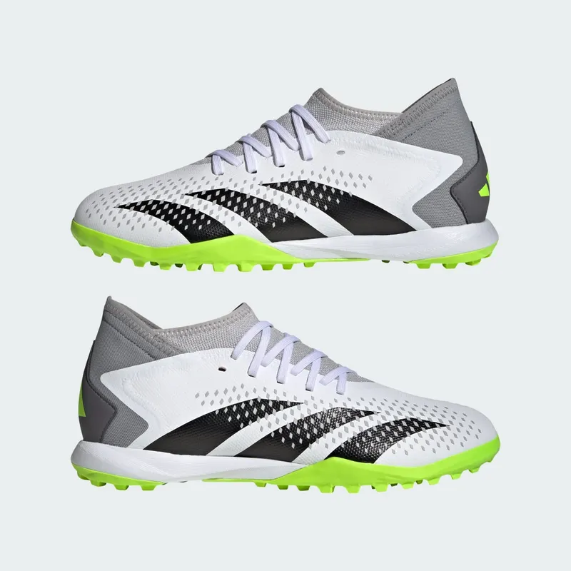 adidas Predator Accuracy.3 Turf Cloud White Core Black Lucid Lemon (GZ0004)