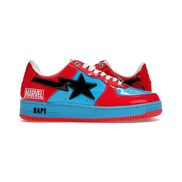 A Bathing Ape Bape Sta Marvel Comics Spider-Man (1I73191916-RED)