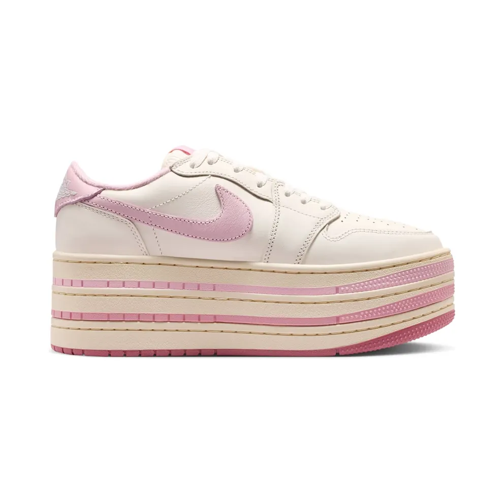Jordan 1 Low Triple Stack Womens “Pale Ivory Iced Carmine” (HV8288-101)
