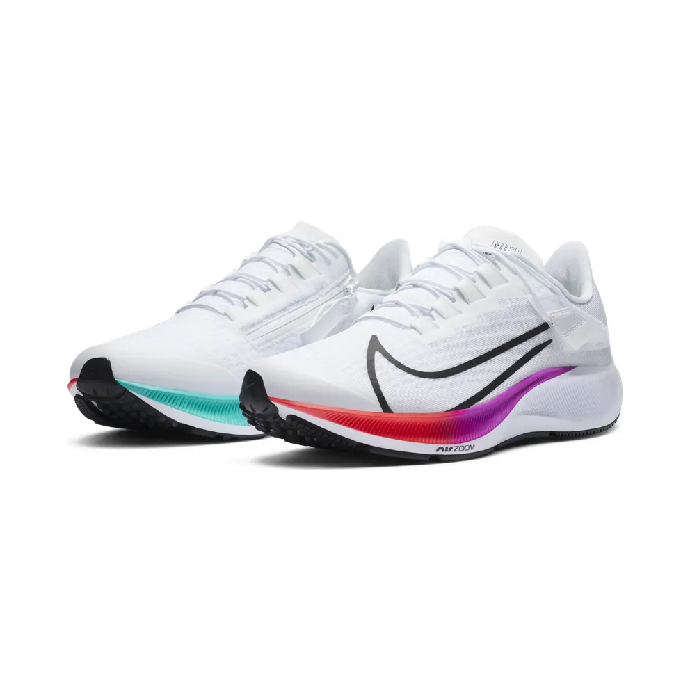 Nike Air Zoom Pegasus 37 Flyease White Multi-Color White/Hyper Violet-Spruce Aura-Flash Crimson (CK8474-100)