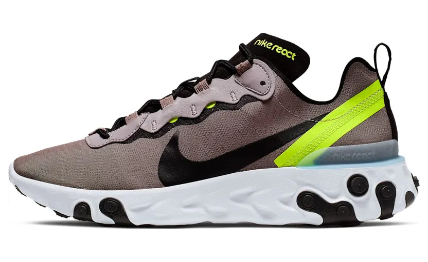 Nike React Element 55 Pumice Pumice/Black-White-Volt-Blue Grill (BQ6166-201)