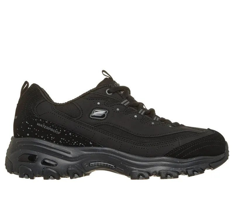 Skechers Waterproof: D’Lites “Misty Glow Sneaker Black” (150248BBK)