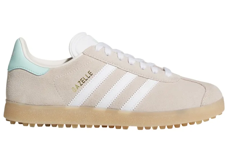 adidas Gazelle Spikeless Golf Chalk White Clear Mint (HP7075)