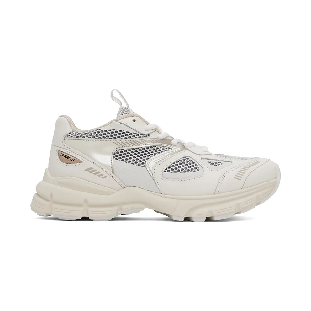 Axel Arigato White & Taupe Marathon Runner Sneakers (F0158042)