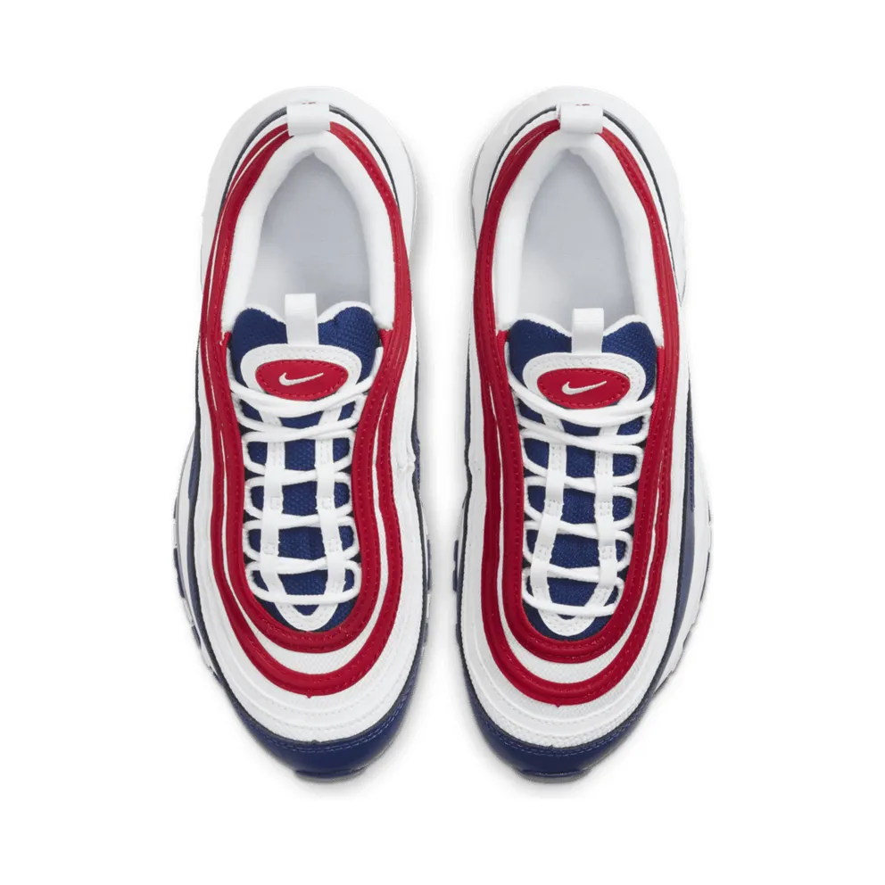 Nike Air Max 97 White Red Royal (GS) White/University Red-Game Royal (CW5856-100)