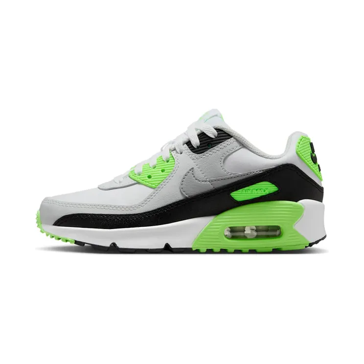 Nike Air Max 90 LTR “White / Photon Dust / Lime Blast / Light Smoke Grey” (CD6864-130)