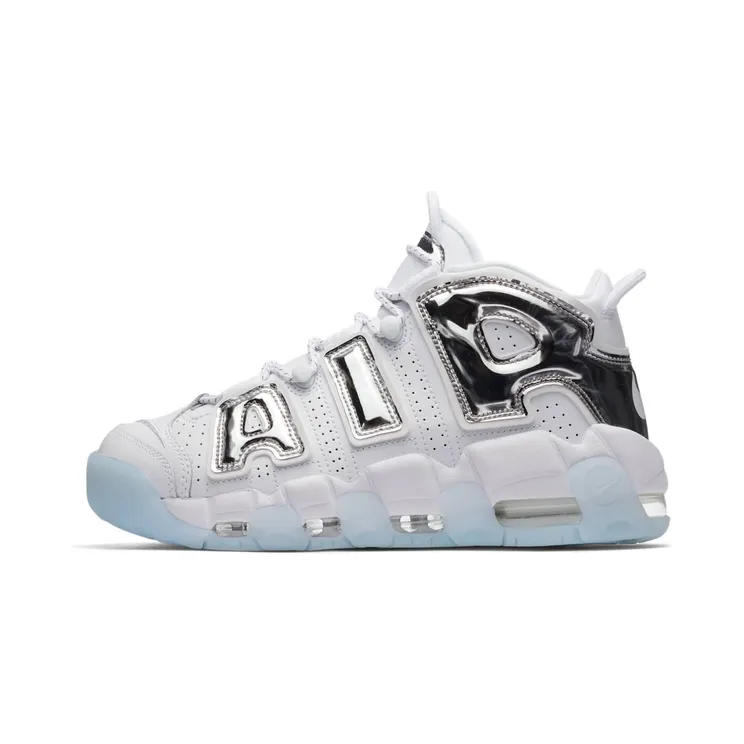 Nike Air More Uptempo Chrome White (W) “White / Blue Tint / Chrome” (917593-100)
