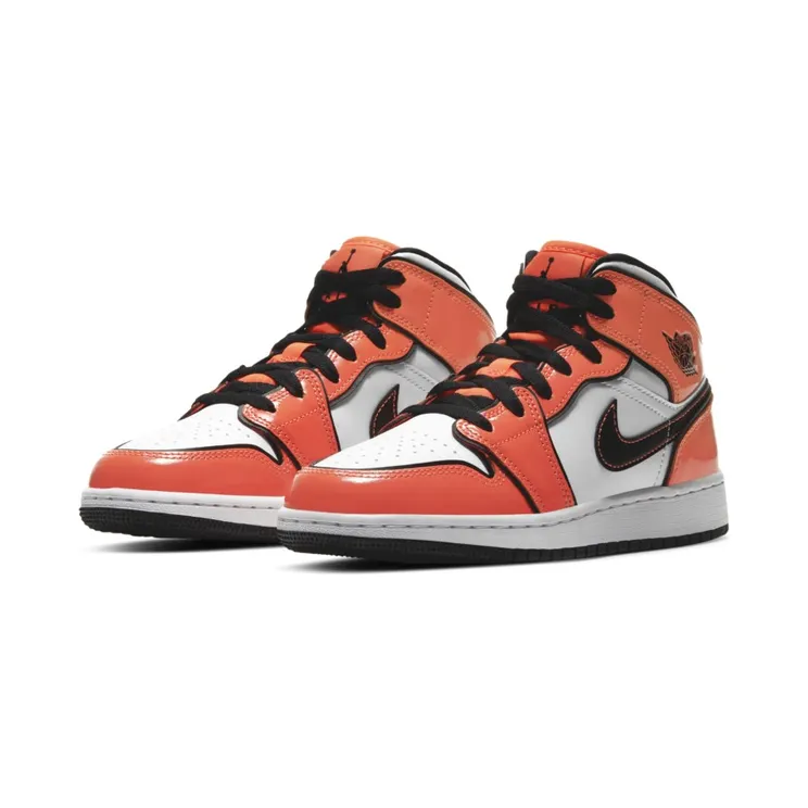 Jordan 1 Mid Turf Orange (GS) (BQ6931-802)