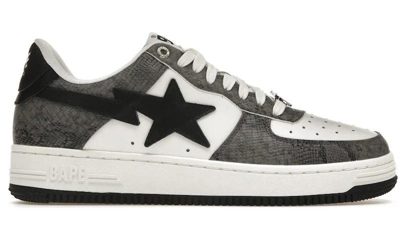 A Bathing Ape Bape Sta Snake Skin Black (001FWI801009M_BLK)