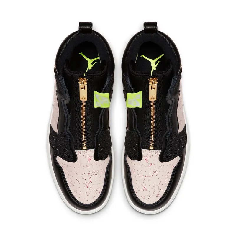 Jordan 1 Retro High Zip Silt Red (W) Black/Metallic Gold-Phantom-Silt Red (AQ3742-001)