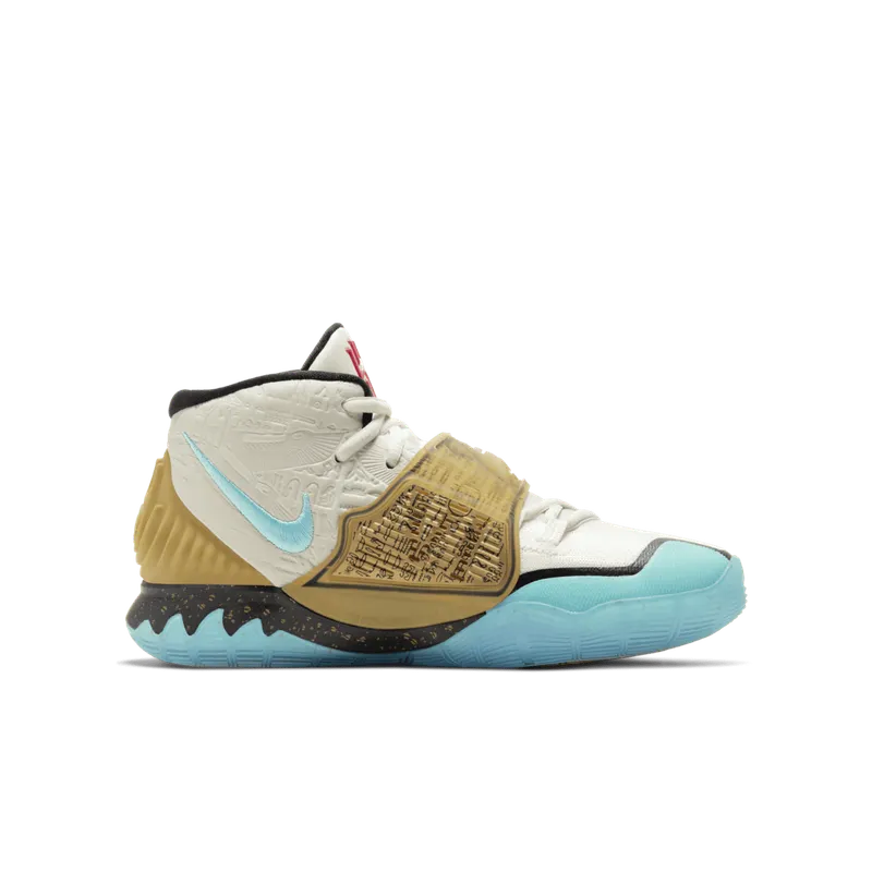 Nike Kyrie 6 Concepts Golden Mummy (GS) Sand/Teal-Metallic Gold (CV5572-149)