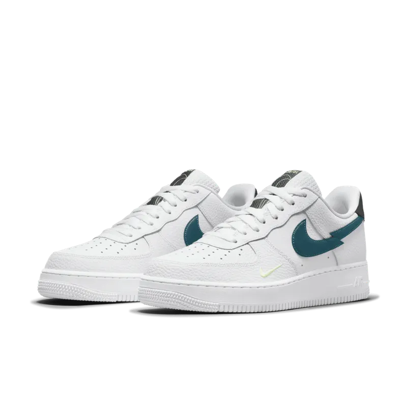 Nike Air Force 1 Low White – “White / Aquamarine-lime Glow-off Noir” (DJ6894-100)