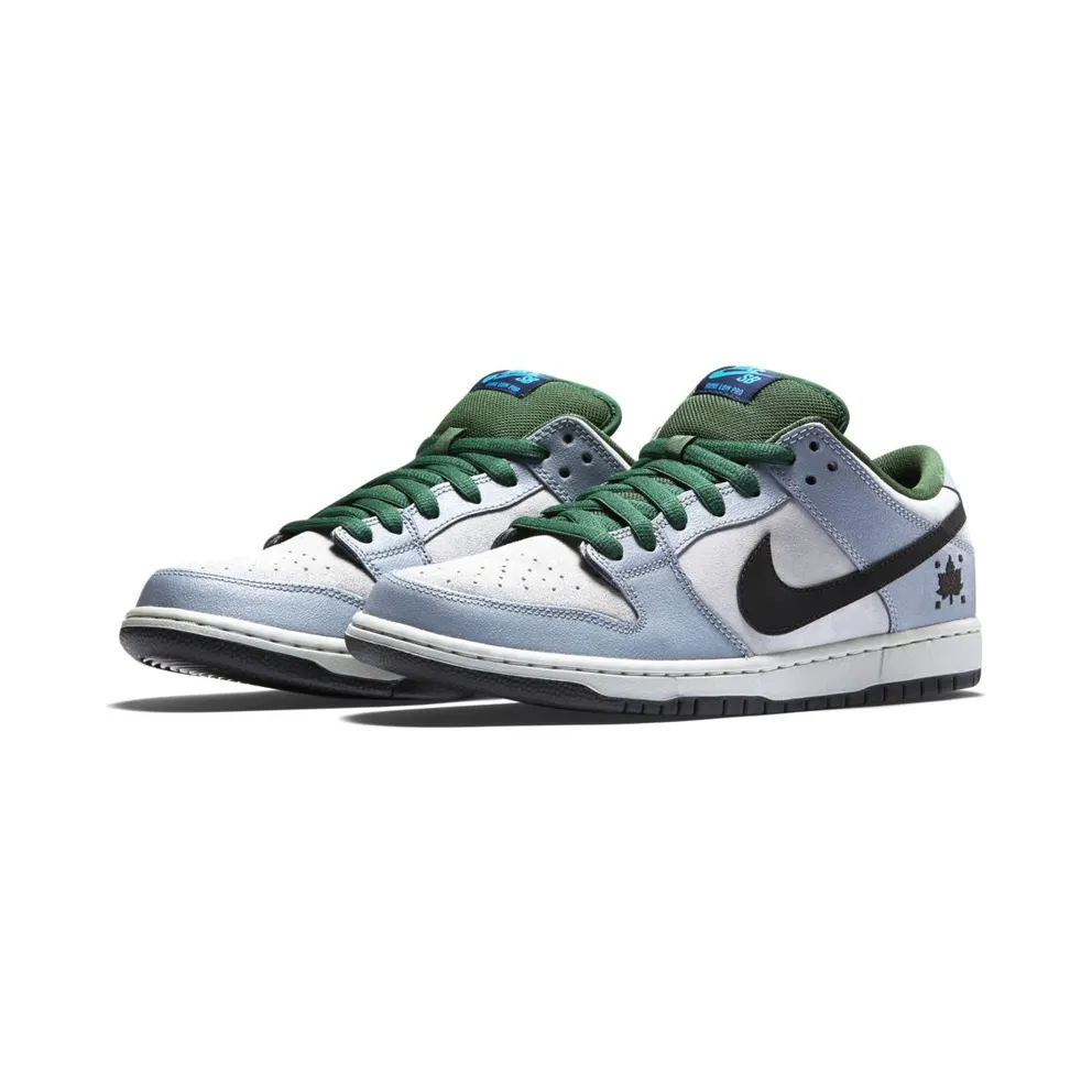 Nike Dunk SB Low Maple Leaf Central Park Dove Grey/Black-Gorge Green (313170-021)