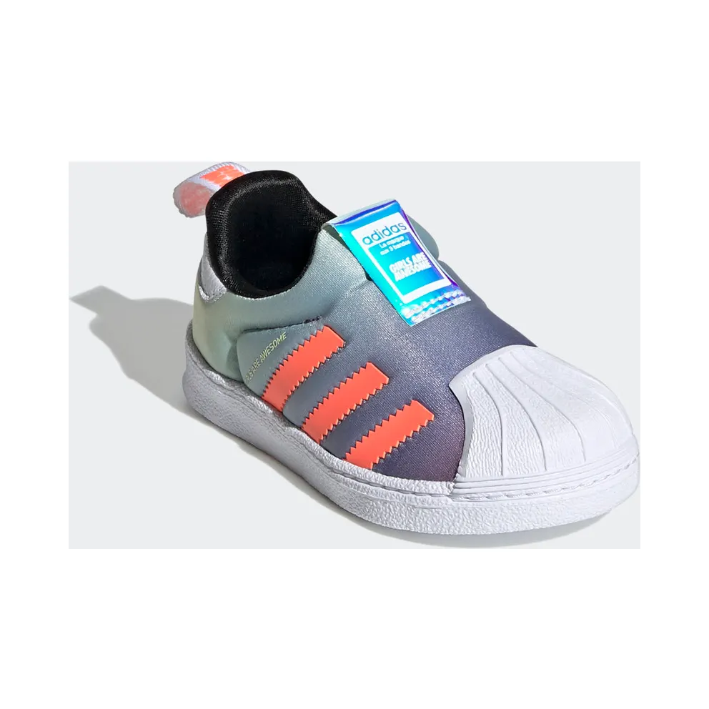 adidas Superstar 360 Girls Are Awesome (TD) Cloud White/Icey Pink/Signal Coral (FW8125)