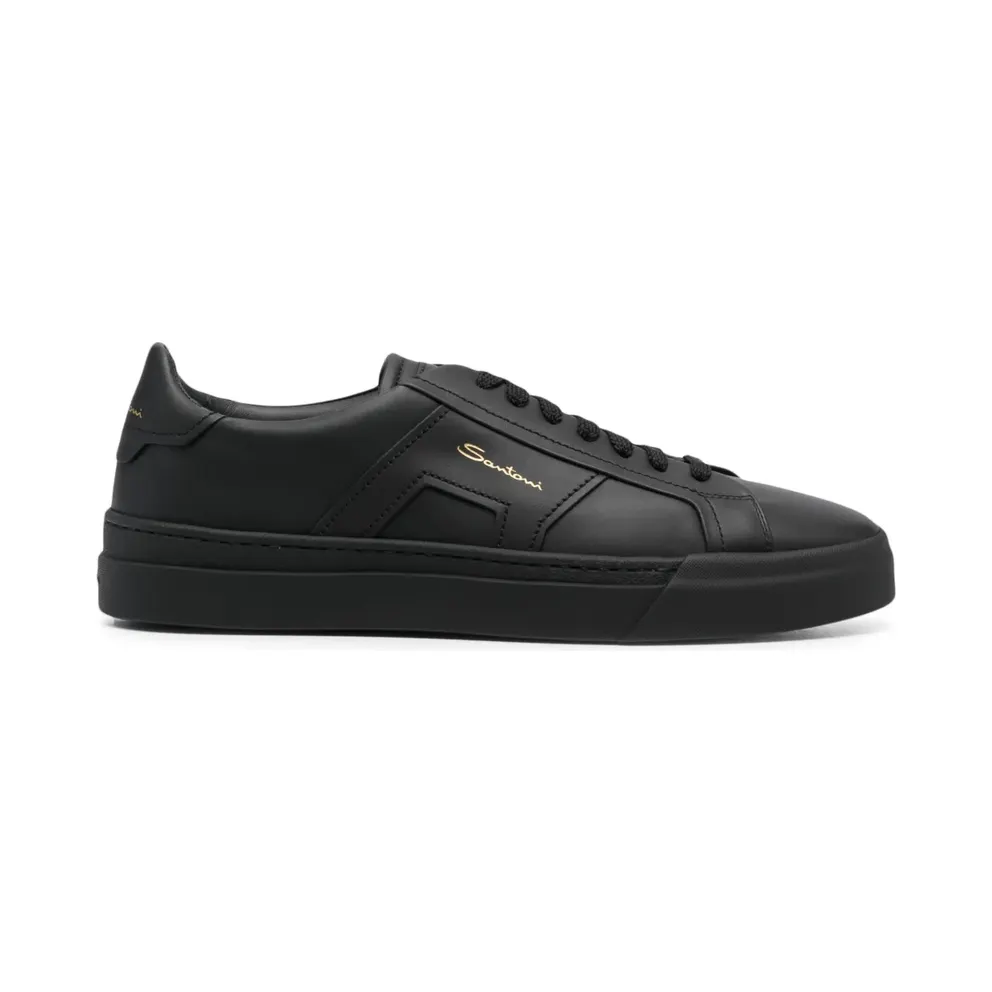 Santoni mit Logo-Print – Black (MBGT21779NEORXW)