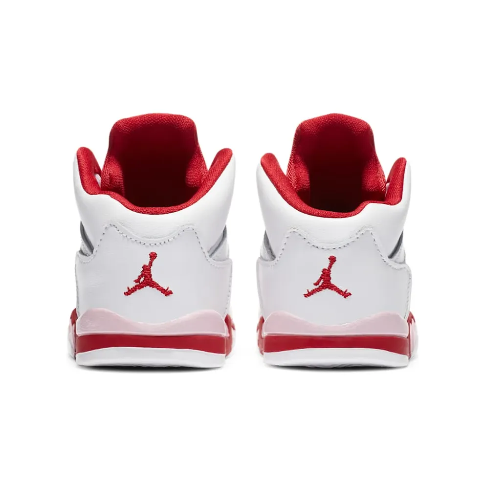 Jordan 5 Retro White Pink Red (TD) White/Pink Foam-Gym Red (725172-106)