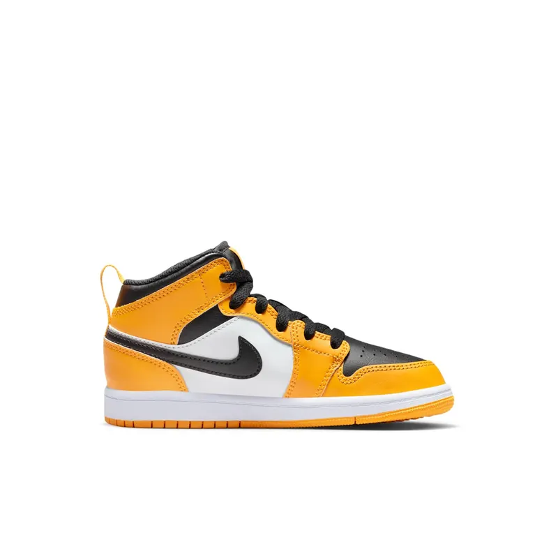 Jordan 1 Mid Younger Kids’ Yellow (640734-701)