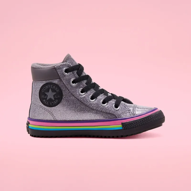 Converse Big Coated Glitter Multistripe Chuck Taylor All Star PC High Top Boot (668481C)