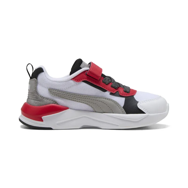 Puma X-Ray 3 MID 90s “Puma White / Gray Echo / For All Time Red” (405024_01)