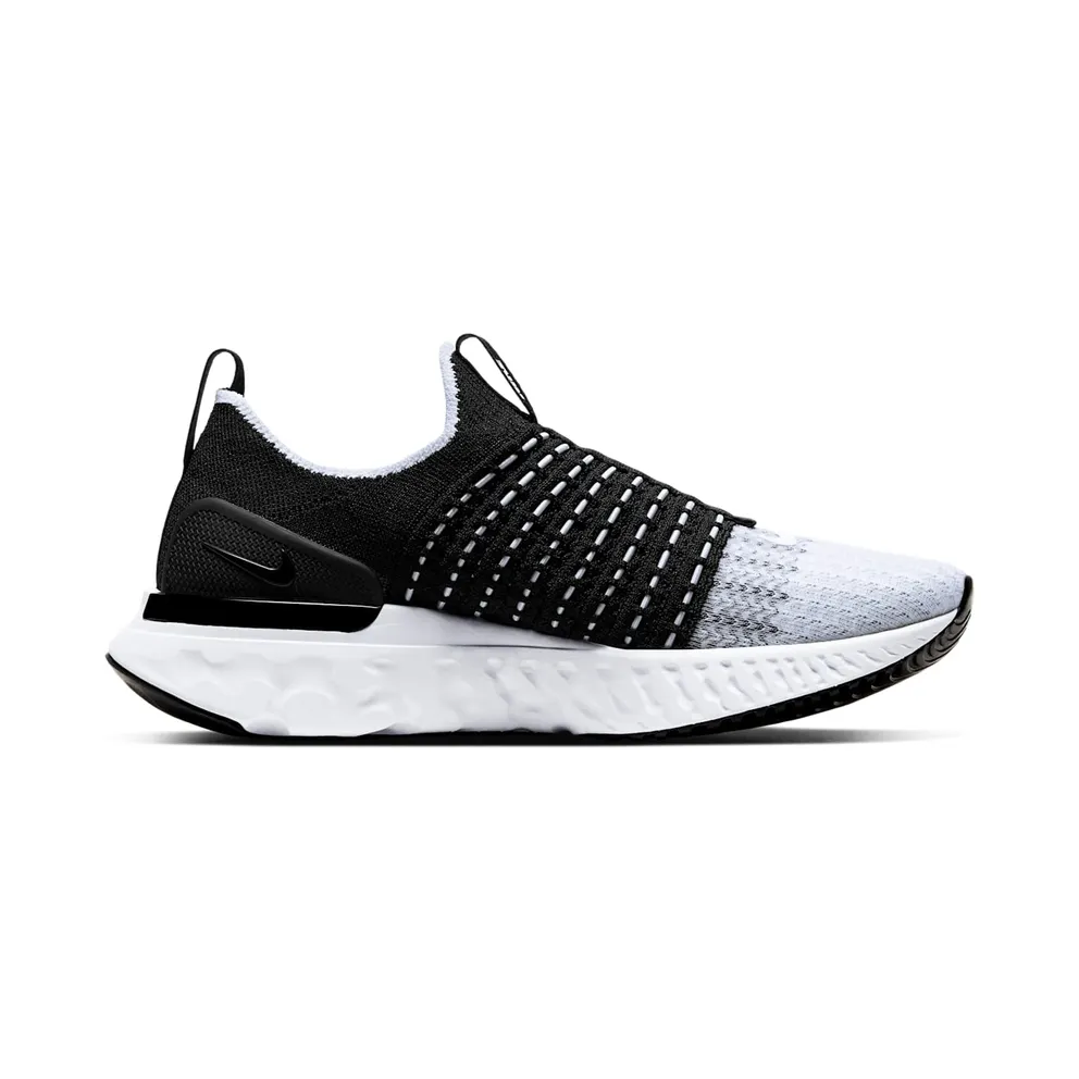 Nike React Phantom Run Flyknit 2 Black White (W) Black/White (CJ0280-001)