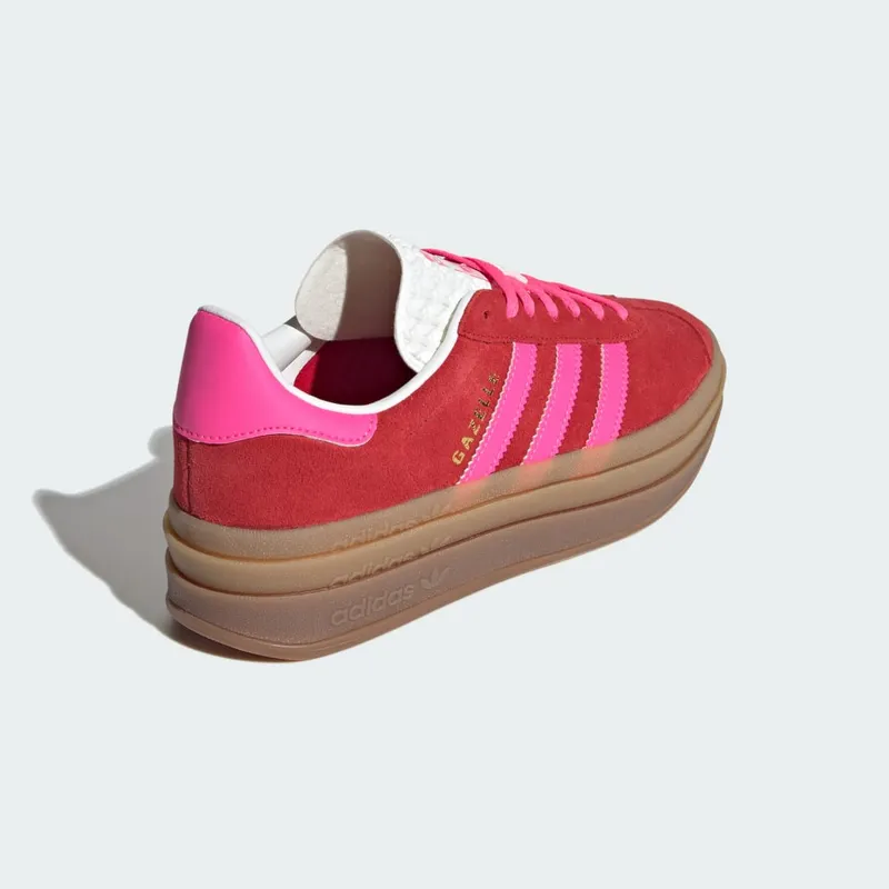 adidas Gazelle Bold Collegiate Red / Lucid Pink / Core White (IH7496)