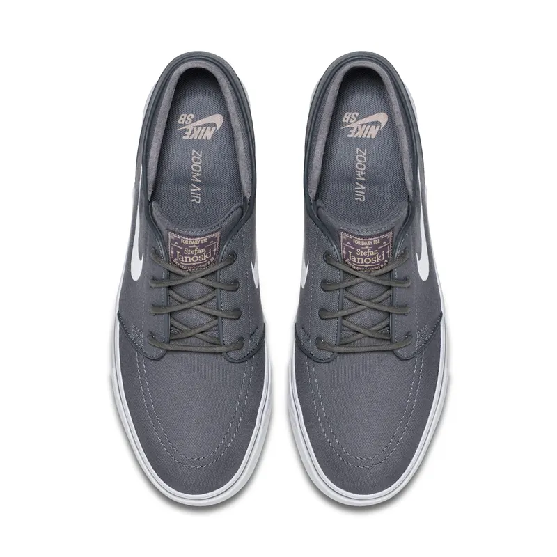 Nike SB Stefan Janoski Zoom Canvas Dark Grey Dark Grey/White-Gum Light Brown (615957-027)