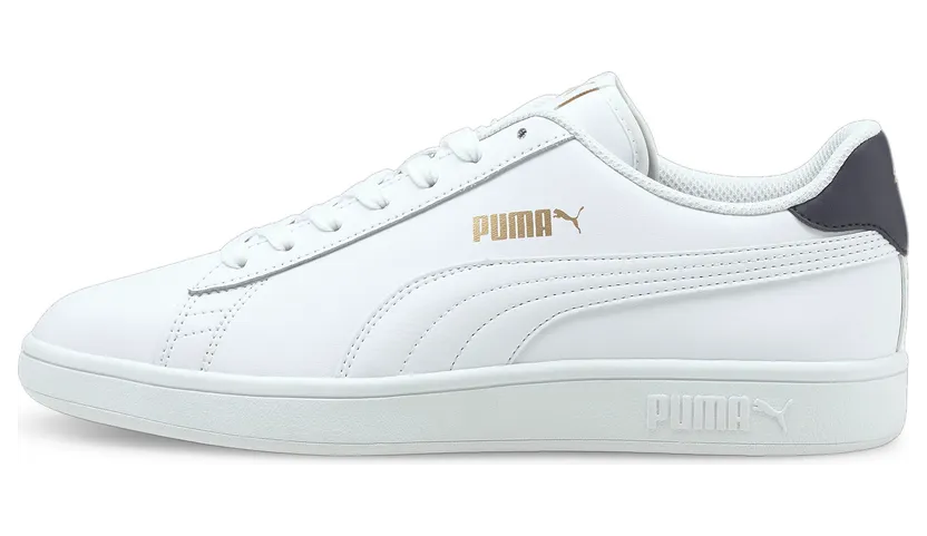 Puma Smash v2 leren Goud/Blauw/Wit (365215-35)